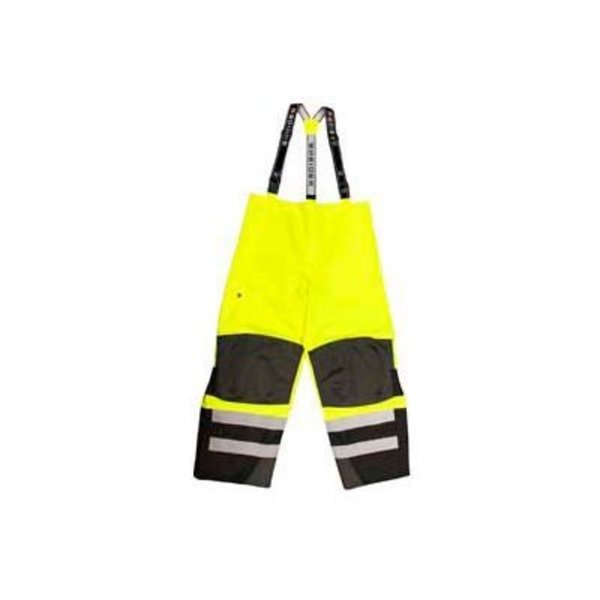 Radians Radians RW32-EZ1Y Heavy Duty Rip Stop Waterproof & Breathable Pants W/Bib, Hi-Viz Lime, L RW32-EZ1Y-L